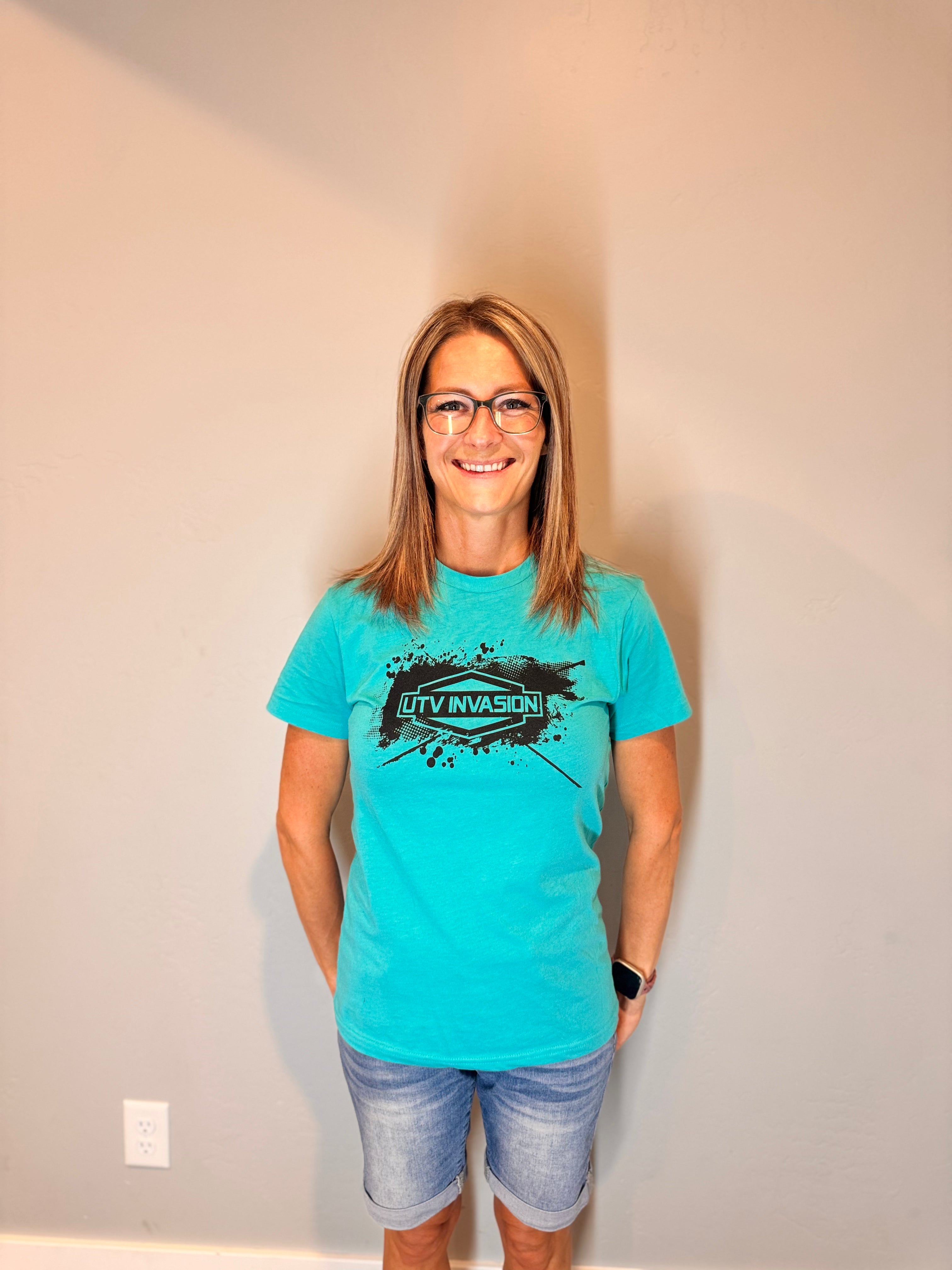 Blue Splatter Invasion Logo