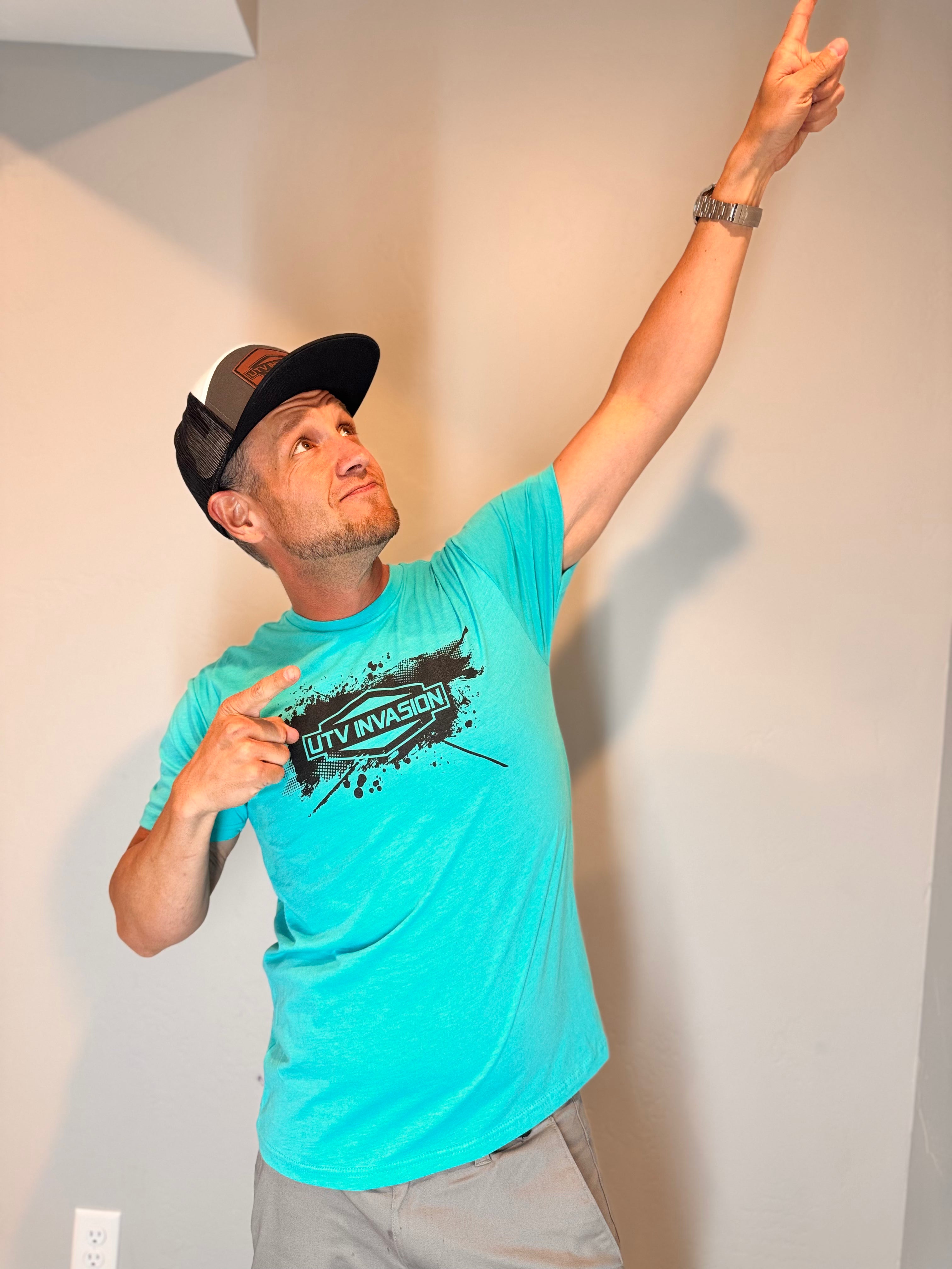 Blue Splatter Invasion Logo