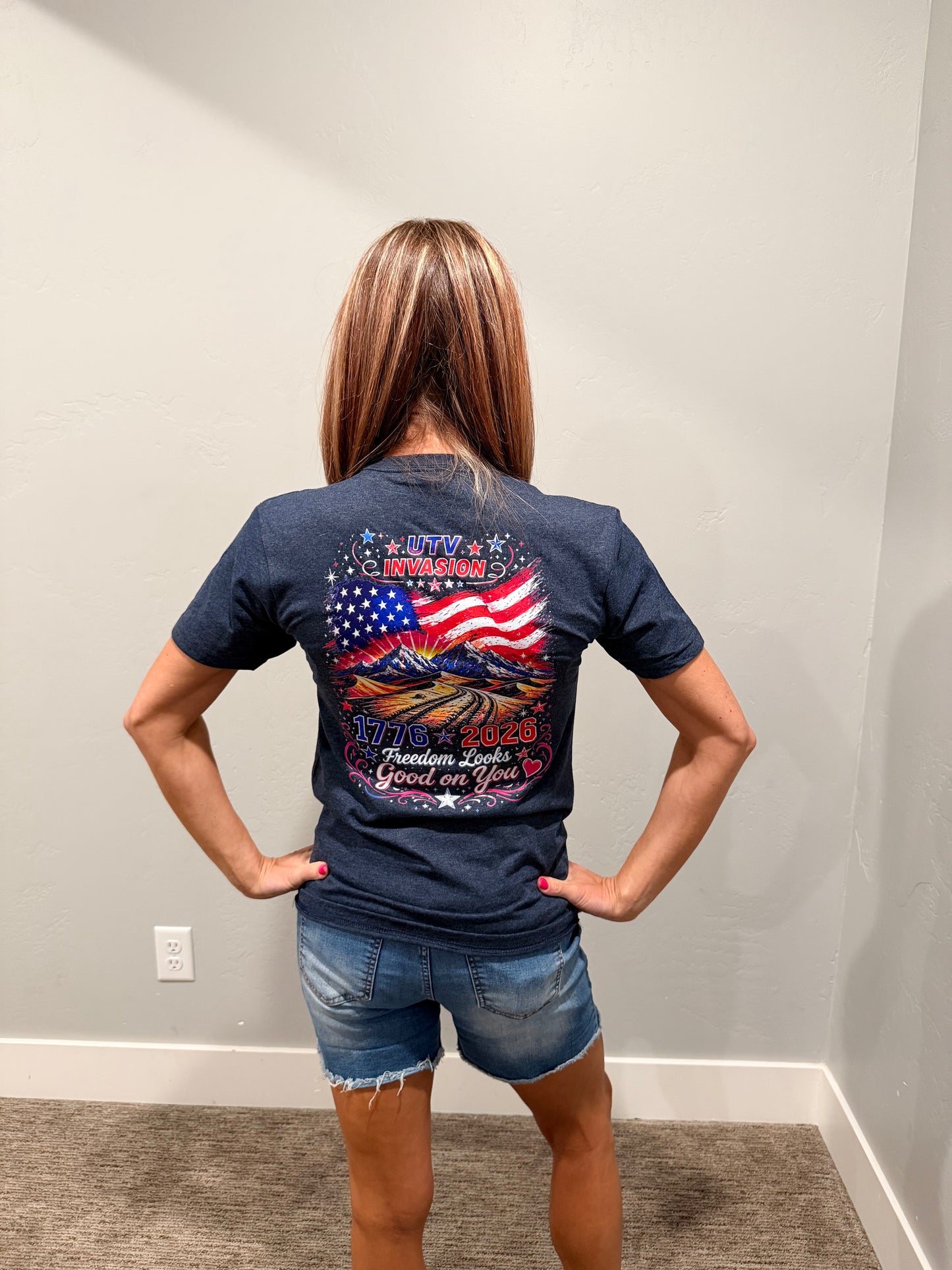 Freedom Looks Good on You Ladies T