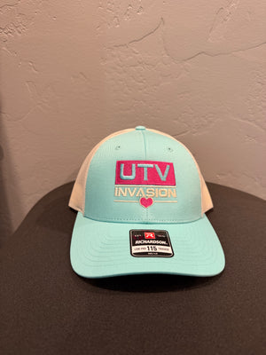 Women's Curved Bill Teal/Cream