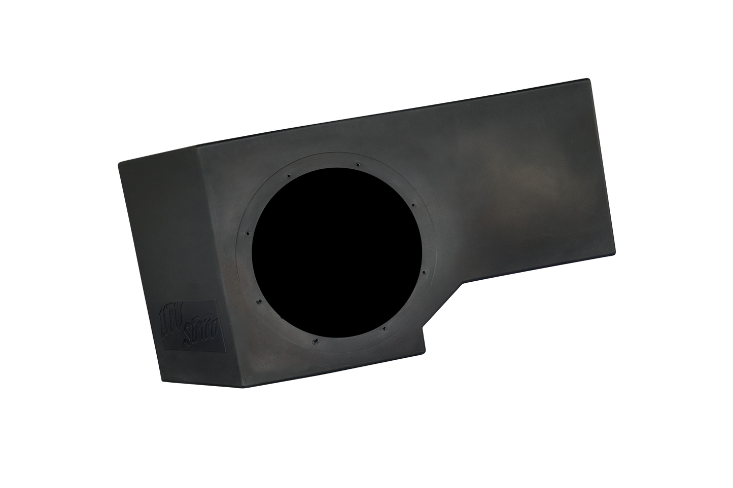 Can-Am® Defender HD11 Vented 10" Front Passenger Subwoofer Enclosure Unloaded | UTVS-DEF2-VENC-PASS-10-FRONT