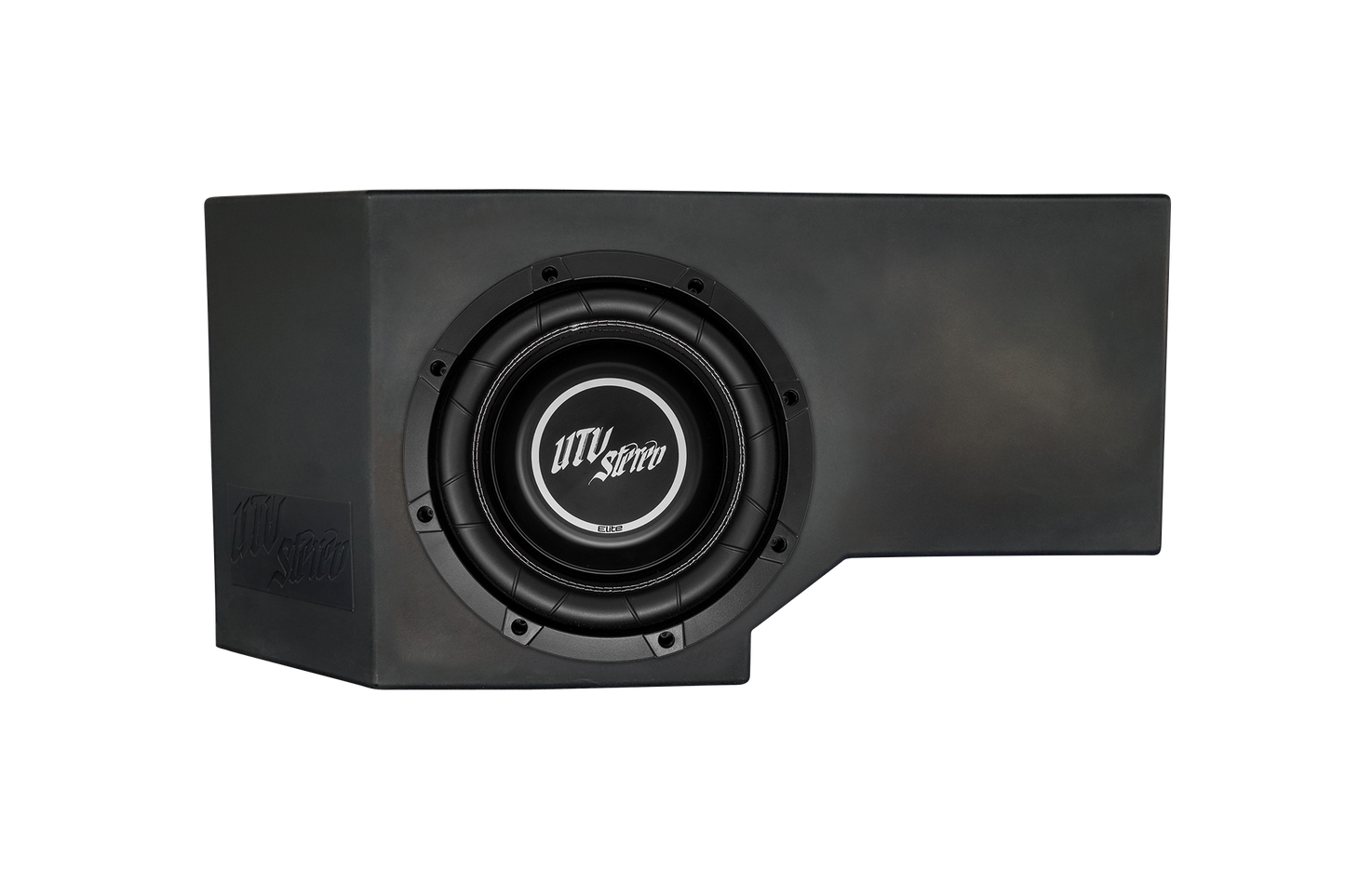 Can-Am® Defender HD11 Vented 10" Front Passenger Subwoofer Enclosure Unloaded | UTVS-DEF2-VENC-PASS-10-FRONT
